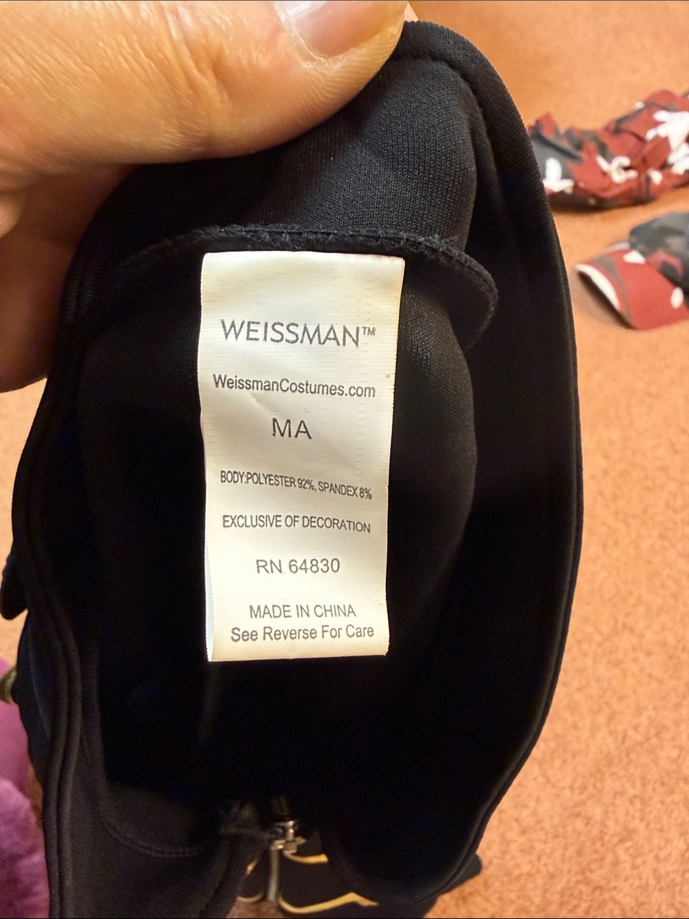 Weissman Black Costume Vest with Gold Trim and Chain Epaulettes - Picture 3 of 4